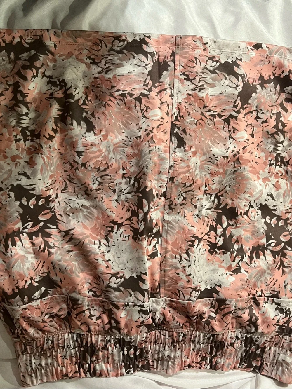 Women’s Floral Print Pink and Brown Skort with Drawstring